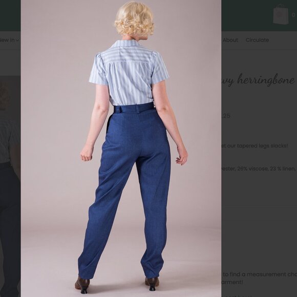 Emmy Design Sweden Slender Slacks, Sz 38 - Picture 2 of 3